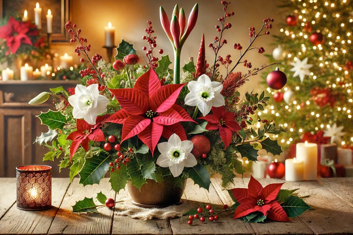 Kerstboeket maken