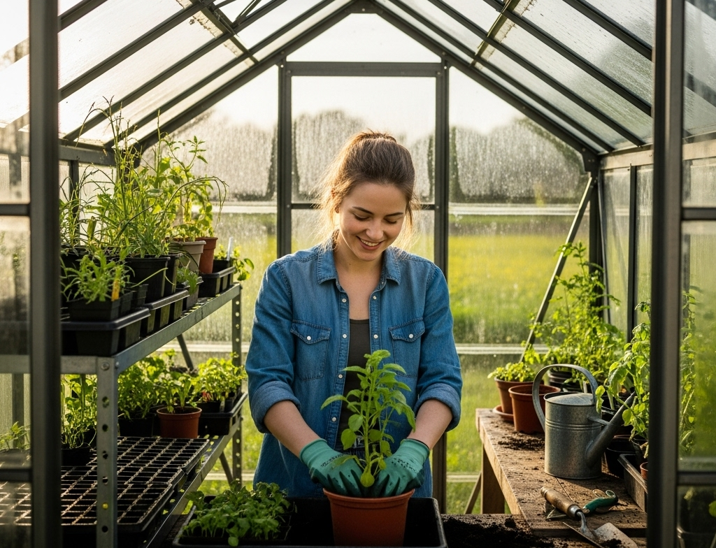Aluminium tuinkas plaatsen